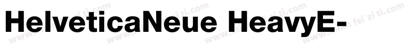 HelveticaNeue HeavyE字体转换